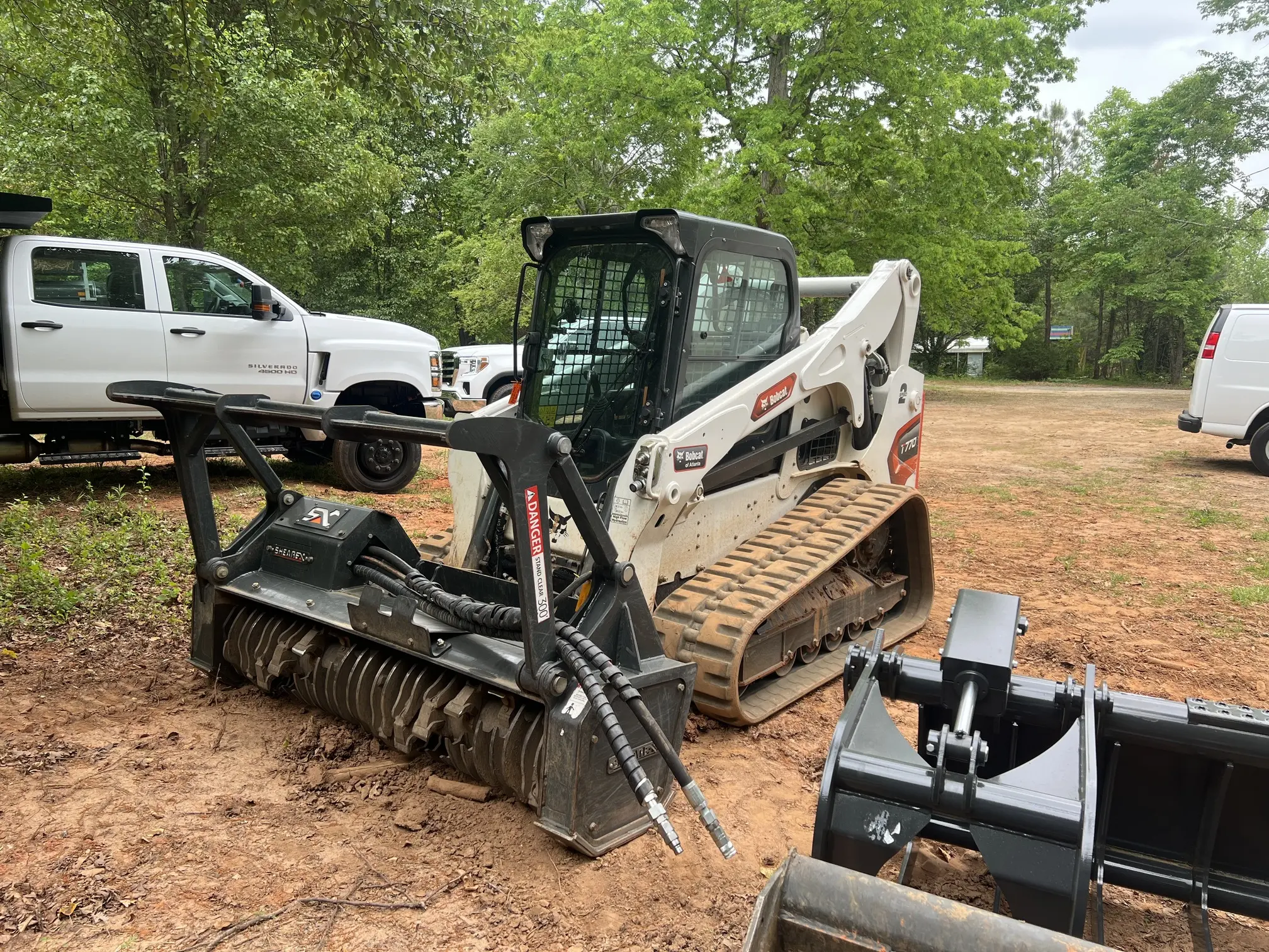 Bobcat E60 Mini Excavator in forest